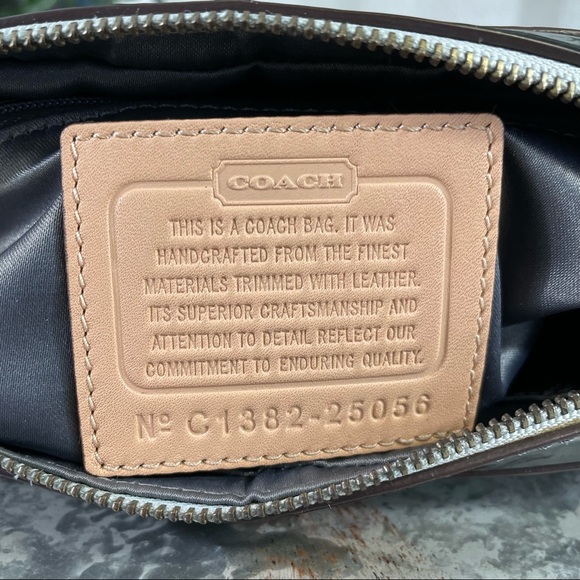 COACH POPPY MIRROR METALLIC FLIGHT BAG Style: F25056 - Picture 5 of 16